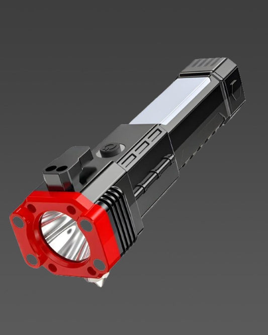 Rechargeable LED Flashlight Long Beam Range with Power Bank