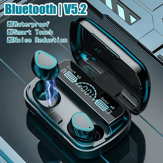 2023 New Bluetooth 5.2 Wireless TWS Earphone Smart Touch Call Headset Waterproof Noise Canceling Headphones for All Smartphones